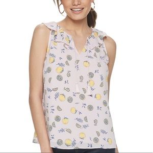 Juicy Couture Ruffle-Neck Tassle Tank